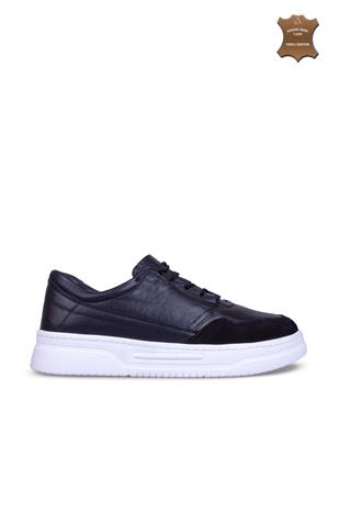 Erkek Sneaker Hakiki Deri Ayakkabı 082Y24E40729
