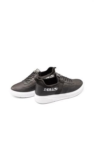 Erkek Sneaker Hakiki Deri Ayakkabı 082Y24E40752