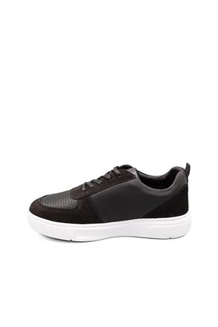 Erkek Sneaker Hakiki Deri Ayakkabı 082Y24E40731