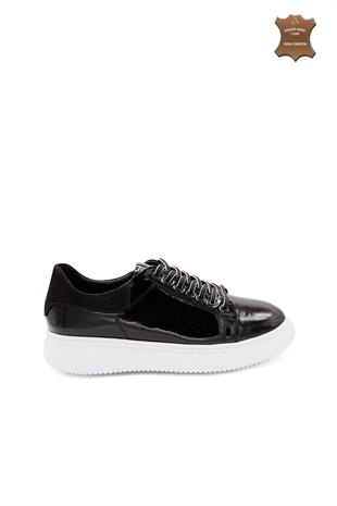 Erkek Sneaker Hakiki Deri Ayakkabı 082Y24E40746