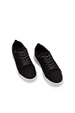 Erkek Sneaker Hakiki Deri Ayakkabı 082Y24E40748