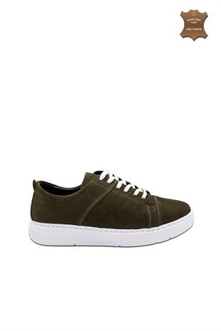Erkek Sneaker Hakiki Deri Ayakkabı 082Y24E40748