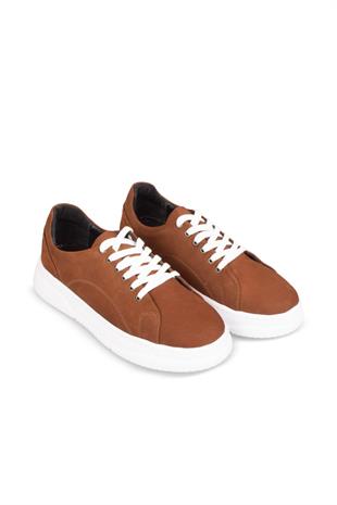 Erkek Sneaker Hakiki Deri Ayakkabı 082Y24E40716