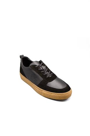Erkek Sneaker Hakiki Deri Ayakkabı 082Y24E40714