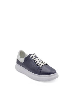 Erkek Sneaker Hakiki Deri Ayakkabı 082Y24E40746