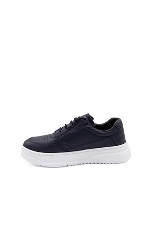 Erkek Sneaker Hakiki Deri Ayakkabı 082Y24E40741