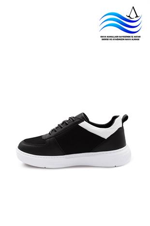 Erkek Sneaker Hakiki Deri Ayakkabı 082Y24E40743