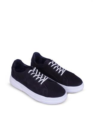 Erkek Sneaker Hakiki Deri Ayakkabı 082Y24E40716