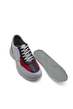 Erkek Sneaker Hakiki Deri Ayakkabı 082Y24E40737