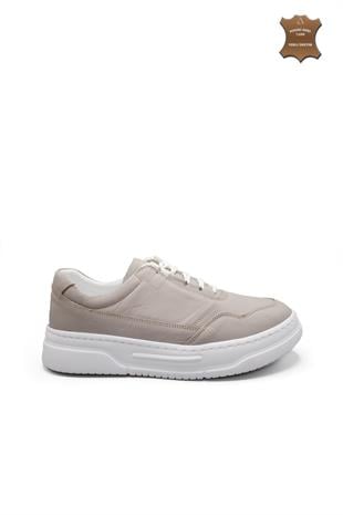 Erkek Sneaker Hakiki Deri Ayakkabı 082Y24E40729