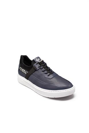 Erkek Sneaker Hakiki Deri Ayakkabı 082Y24E40752