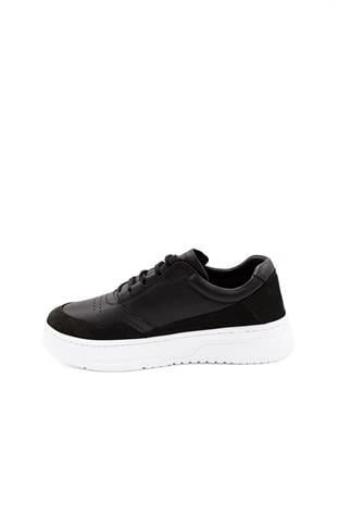 Erkek Sneaker Hakiki Deri Ayakkabı 082Y24E40741