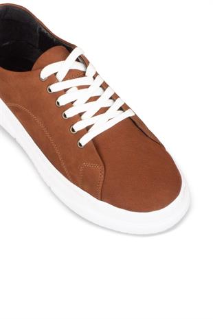 Erkek Sneaker Hakiki Deri Ayakkabı 082Y24E40716
