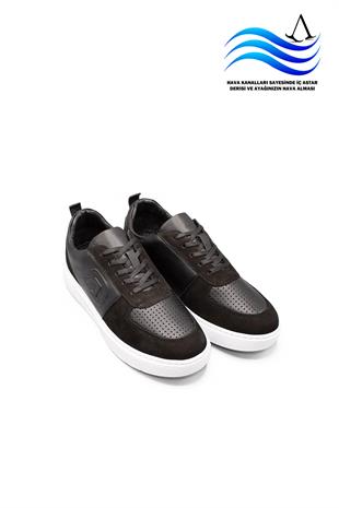 Erkek Sneaker Hakiki Deri Ayakkabı 082Y24E40731