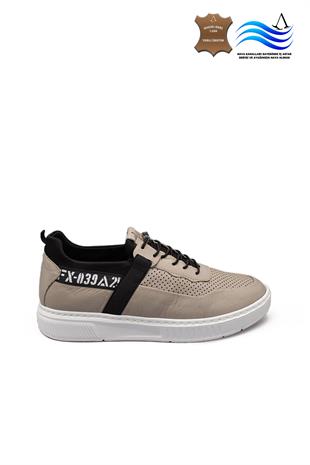 Erkek Sneaker Hakiki Deri Ayakkabı 082Y24E40752