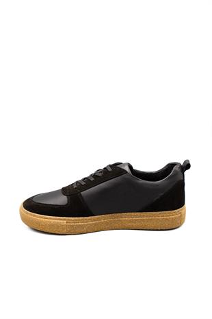 Erkek Sneaker Hakiki Deri Ayakkabı 082Y24E40714