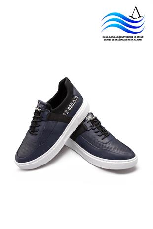 Erkek Sneaker Hakiki Deri Ayakkabı 082Y24E40752