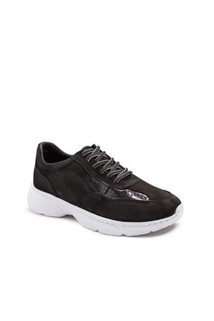 Erkek Sneaker Hakiki Deri Ayakkabı 082Y24E40737