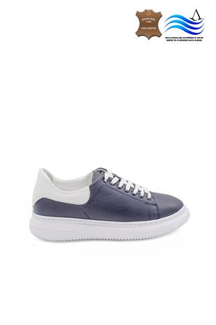 Erkek Sneaker Hakiki Deri Ayakkabı 082Y24E40746