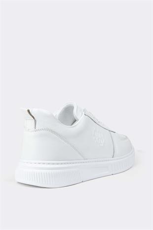 Erkek Sneaker Hakiki Deri Ayakkabı 082Y24E40732