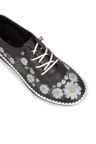 Kadın Bağcıklı Babet Hakiki Deri Ayakkabı 125Y25K13600