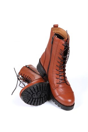 Kadın Bot Hakiki Deri Ayakkabı 074K23K11019