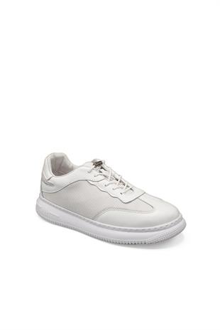 Kadın Deri Ve Tekstil Sneaker Ayakkabı 082Y24K11604