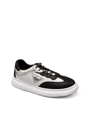 Kadın Deri Ve Tekstil Sneaker Ayakkabı 082Y24K11604