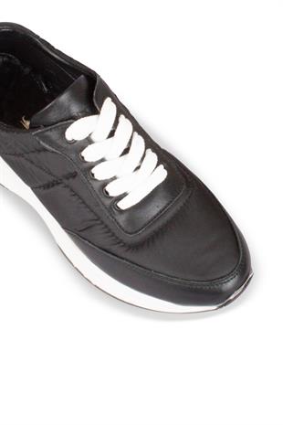 Kadın Deri Ve Tekstil Sneaker Ayakkabı 122Y25K13501