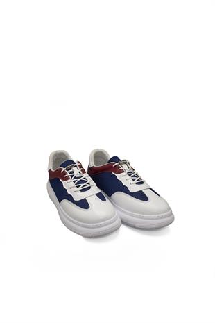 Kadın Deri Ve Tekstil Sneaker Ayakkabı 082Y24K11604