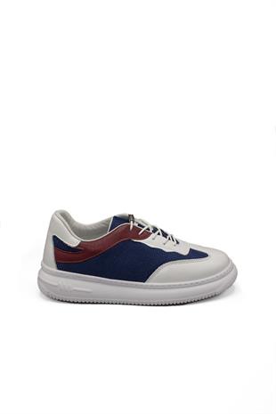 Kadın Deri Ve Tekstil Sneaker Ayakkabı 082Y24K11604