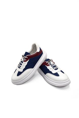 Kadın Deri Ve Tekstil Sneaker Ayakkabı 082Y24K11604