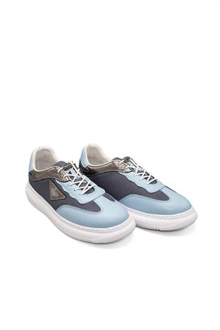 Kadın Deri Ve Tekstil Sneaker Ayakkabı 082Y24K11604