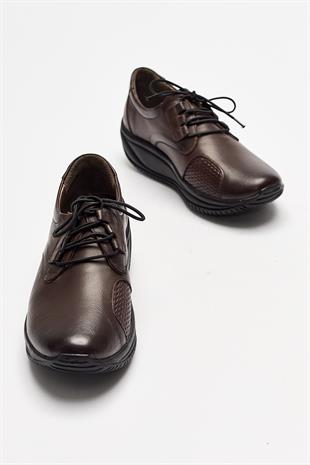 Kadın Günlük Hakiki Deri Rahat Ayakkabı 001Y20K1019