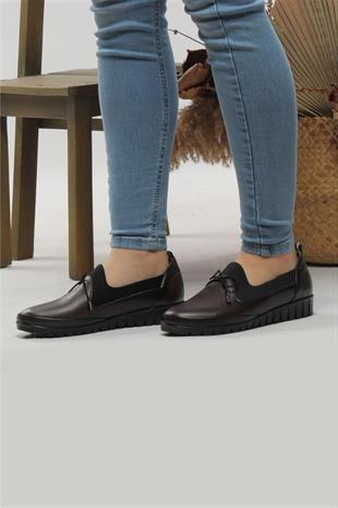 Kadın Günlük Hakiki Deri Rahat Ayakkabı 001Y20K1027