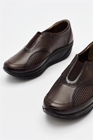 Kadın Günlük Hakiki Deri Rahat Ayakkabı 001Y20K1018