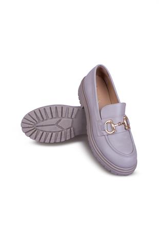 Kadın Günlük Klasik Hakiki Deri Ayakkabı - 103Y24K12101