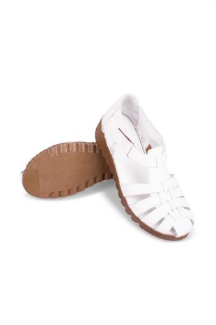 Kadın Hakiki Deri Sandalet Ayakkabı  109Y25K12506