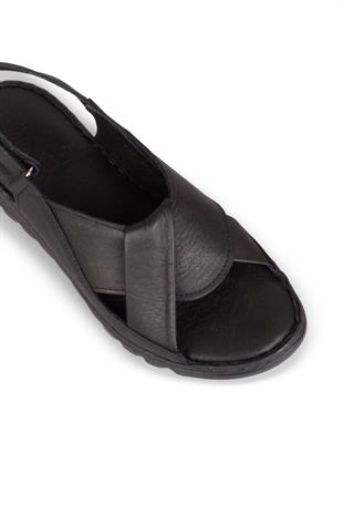 Kadın Hakiki Deri Sandalet Ayakkabı  109Y24K12502