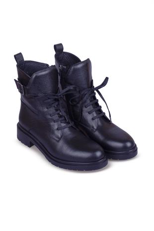Kadın Postal Bot Hakiki Deri Ayakkabı 081K24K11113