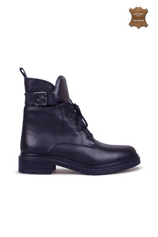 Kadın Postal Bot Hakiki Deri Ayakkabı 081K24K11113