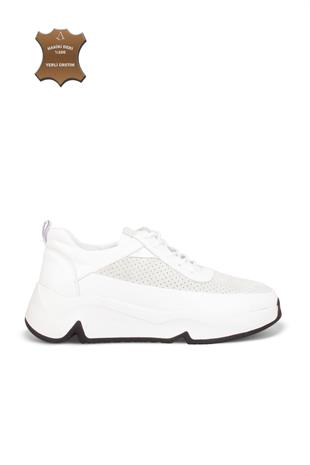 Kadın Sneaker Hakiki Deri Ayakkabı 002Y25K1560