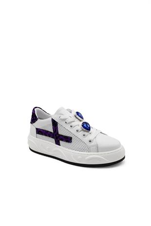 Kadın Sneaker Hakiki Deri Ayakkabı 107Y24K12303