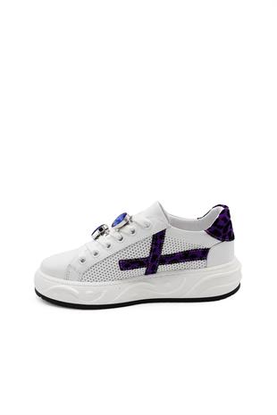 Kadın Sneaker Hakiki Deri Ayakkabı 107Y24K12303
