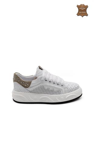 Kadın Sneaker Hakiki Deri Ayakkabı 107Y24K12302