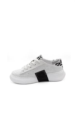 Kadın Sneaker Hakiki Deri Ayakkabı 107Y24K12305