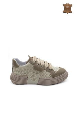 Kadın Sneaker Hakiki Deri Ayakkabı 107Y24K12301