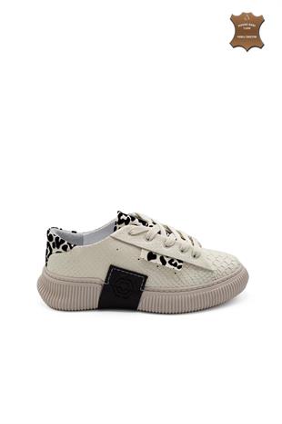 Kadın Sneaker Hakiki Deri Ayakkabı 107Y24K12305