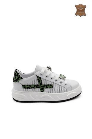 Kadın Sneaker Hakiki Deri Ayakkabı 107Y24K12303