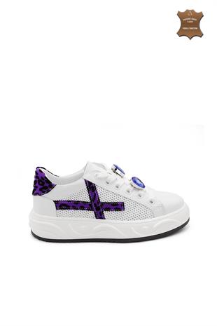 Kadın Sneaker Hakiki Deri Ayakkabı 107Y24K12303